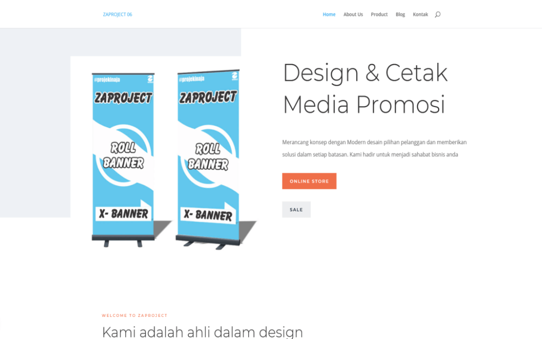 ZA Project 06 – Design dan Cetak Media Promosi