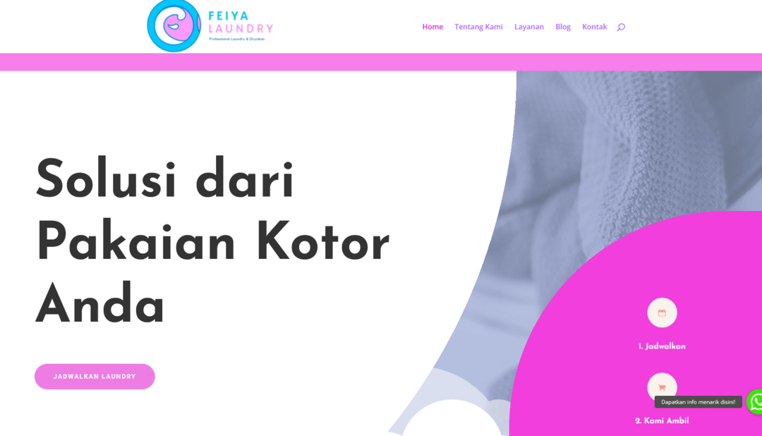 Feiya Laundry – Solusi dari Pakaian Kotor Anda