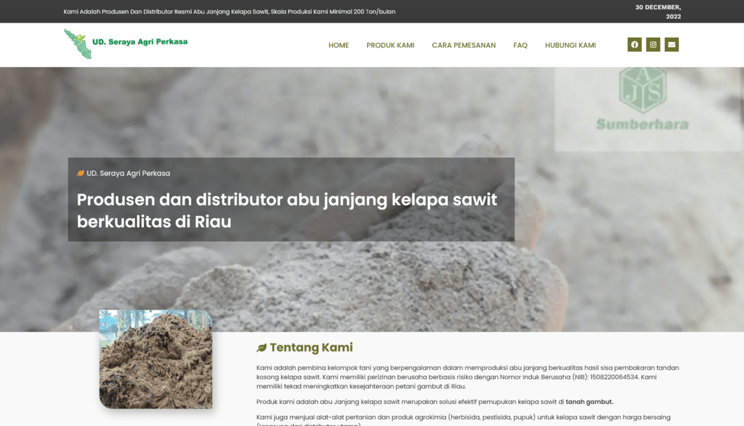 Seraya Agri Perkasa – Distributor Abu Janjang