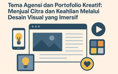 Tema Agensi dan Portofolio Kreatif: Menjual Citra dan Keahlian Melalui Desain Visual  yang Imersif