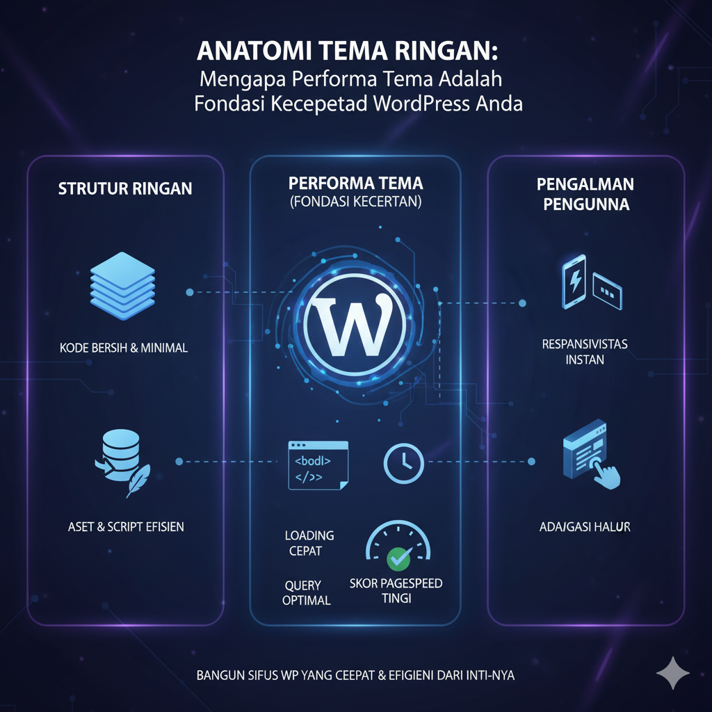 Anatomi Tema Ringan Mengapa Performa Tema Adalah Fondasi Kecepatan WordPress