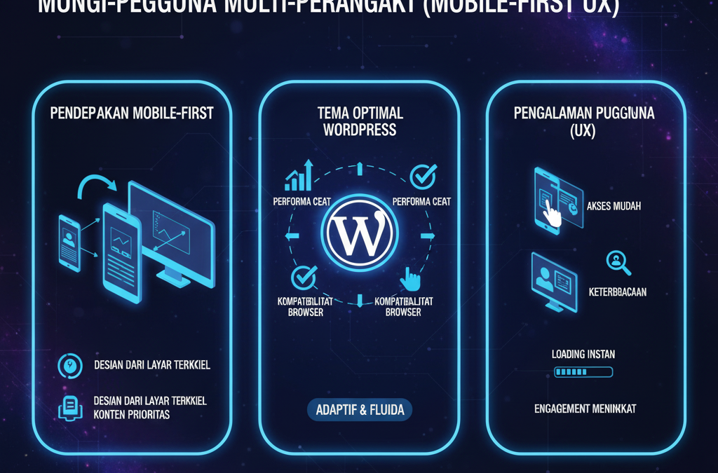 Desain yang Merespon: Mengoptimalkan Tema WordPress untuk Pengalaman Pengguna  Multi-Perangkat (Mobile-First UX)