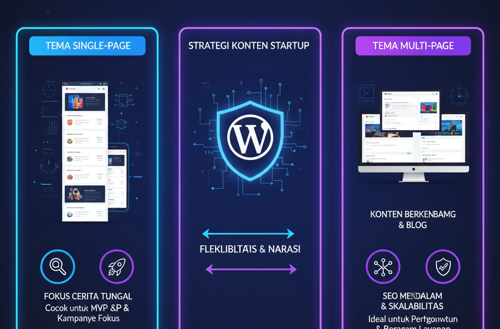 Strategi Konten Startup: Menimbang Tema WordPress Single-Page Versus Multi-Page