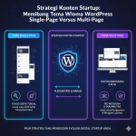 Strategi Konten Startup: Menimbang Tema WordPress Single-Page Versus Multi-Page