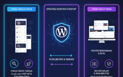 Strategi Konten Startup: Menimbang Tema WordPress Single-Page Versus Multi-Page