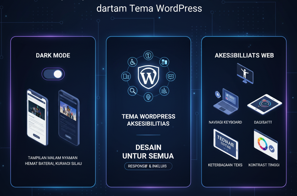 Desain untuk Semua: Mengintegrasikan Dark Mode dan Aksesibilitas Web dalam Tema  WordPress