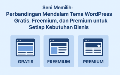 Seni Memilih: Perbandingan Mendalam Tema WordPress Gratis, Freemium, dan Premium  untuk Setiap Kebutuhan Bisnis